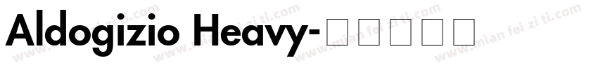 Aldogizio Heavy字体转换